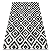 Dywany - Dywan BCF Morad RUTA Romby, geometryczny - czarny / krem, 60x110 cm - miniaturka - grafika 1