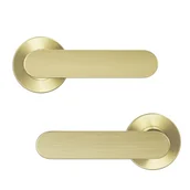 Klamki - Klamka do drzwi wewnętrznych na rozecie Java Złota Inspire - miniaturka - grafika 1