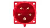 Gniazdka elektryczne - Wtyczka tablicowa 32A 5P 400V czerwona IP44 625-6 - miniaturka - grafika 1