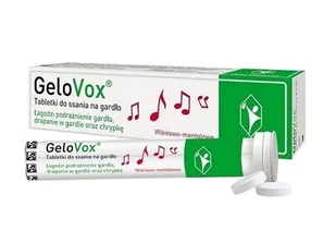 SIROWA GeloVox wiśniowo-mentolowe 20 tabletek do ssania Długi termin ważności! - Przeziębienie i grypa - miniaturka - grafika 1
