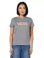 Koszulki i topy damskie - Vans Damska koszulka Drop V SS Crew T-shirt, szary wrzosowy, XS, wrzos szary, XS - miniaturka - grafika 1