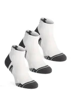 Odzież trekkingowa męska - Skarpety Under Armour UA Performance Tech 3-Pack Low Cut - white/white/jet gray - miniaturka - grafika 1