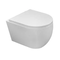 Miski WC - Durasan Miska WC Space bezkołnierzowa biała mini - miniaturka - grafika 1