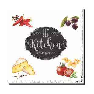 Nuova R2S R2S Serwetki 20 szt 3 warstw R2S Kitchen Basics 414 KIBK - Obrusy i serwetki - miniaturka - grafika 1