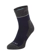 Skarpetki damskie - SEALSKINZ Bircham wodoodporne skarpety do kostek Morston-Solo Quickdry na każdą pogodę, granatowe/szare Marl/kremowe, M, Granatowy/Szary Marl/Kremowy, Medium - miniaturka - grafika 1