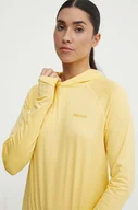 Bluzy damskie - Marmot bluza sportowa Windridge kolor żółty gładka - miniaturka - grafika 1