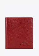 Etui na dokumenty i karty - Etui na karty skórzane klasyczne czerwone - miniaturka - grafika 1