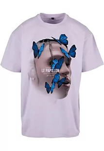 Mister Tee T-shirt męski Le Papillon Oversize Tee Lilac L, fioletowy, L - Koszulki męskie - miniaturka - grafika 1