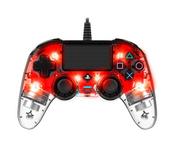 Kontrolery do Playstation - NACON Kontroler NACON Compact Controller Świecący Czerwony - miniaturka - grafika 1