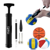 Piłki dla dzieci - Pompka do piłek MOLTI PP002 czarna - miniaturka - grafika 1