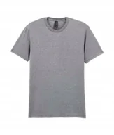 Koszulki męskie - T-shirt Koszulka Męska Bawełna SOFTSTYLE Gildan GI64000 SZARY Sport 3XL - miniaturka - grafika 1