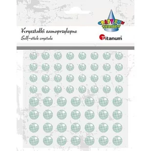 Titanum Kryształki samoprzylepne okrągłe blady nieb. 60szt - Pozostałe akcesoria dla plastyków - miniaturka - grafika 1