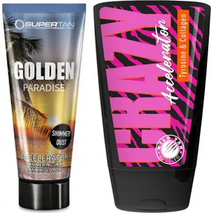 Supertan Golden Paradise + Wild Tan Crazy Gratis - Balsamy i kremy do opalania - miniaturka - grafika 1