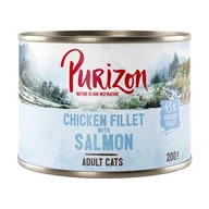 Mokra karma dla kotów - Purizon Adult, filet z kurczaka z łososiem, bez zbóż, 200 g - FIlet z kurczaka z łososiem - miniaturka - grafika 1