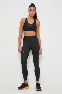 Puma biustonosz sportowy 4Keeps kolor czarny wzorzysty - Bielizna sportowa damska - miniaturka - grafika 1