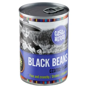 Czarna fasola 400g - Casa de Mexico - Warzywa w marynacie - miniaturka - grafika 1