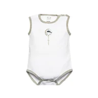 Body dla niemowląt - Body na szerokich ramiączkach unisex, biały i szary/Olimpias - miniaturka - grafika 1