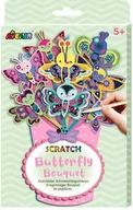 Prace ręczne dla dzieci - Russell, Avenir Wydrapywanka bukiet, Motyle - miniaturka - grafika 1