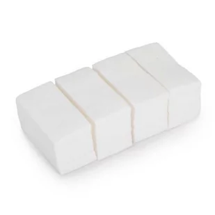 Perforowane waciki bezpyłowe do paznokci AlleMed 10x5 cm 500 szt - Kosmetyczne akcesoria jednorazowe - miniaturka - grafika 1