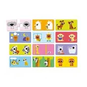 Układanki dla dzieci - Pierwsze puzzle do pary 24 el. Przeciwieństwa Janod - miniaturka - grafika 1