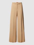 Spodnie damskie - Spodnie materiałowe z lamowanymi kieszeniami z tyłu model ‘CARONTE' - miniaturka - grafika 1