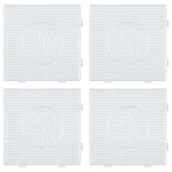 Prace ręczne dla dzieci - La Manuli 4x Podkładki do koralików do prasowania 14.5 cm - miniaturka - grafika 1