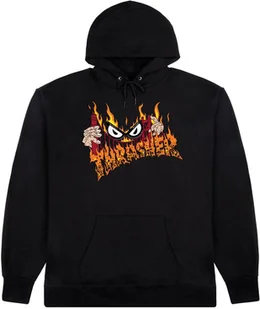 bluza męska THRASHER SUCKA FREE BY NECKFACE HOOD Black - Bluzy męskie - miniaturka - grafika 1