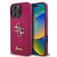 Etui i futerały do telefonów - Guess hardcase Fixed Glitter Big 4G do iPhone 16 Pro Max Fioletowy - miniaturka - grafika 1