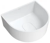 Umywalki - Omnires Umywalka nablatowa 42x37 cm , podkowa CADENCE biały mat CADENCE420BM - miniaturka - grafika 1