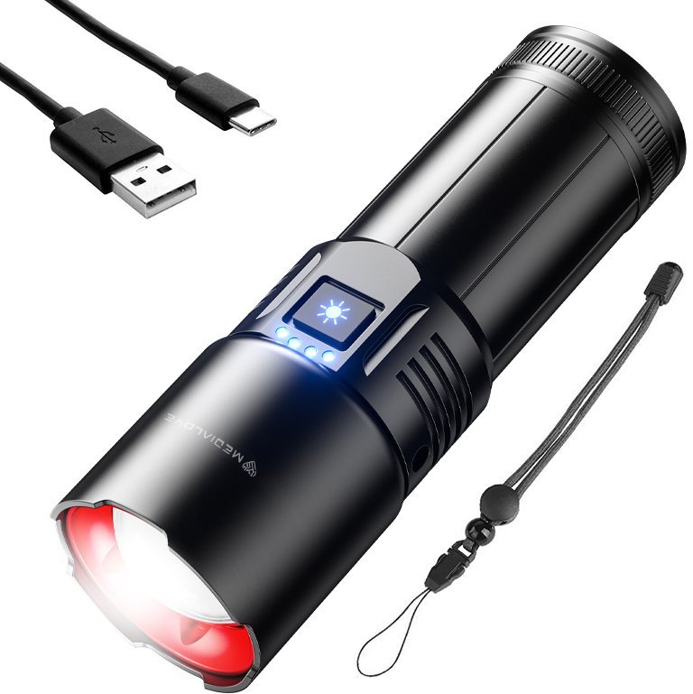 Medialove Latarka Dalekosiężna M521B LED 5400 mAh EL-LAT-MED-M521B