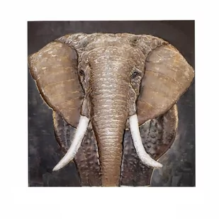 Obraz metalowy 3D LOFT NATURA SŁOŃ 2 - Obrazy i zdjęcia na płótnie - miniaturka - grafika 1