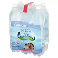 Woda - Carrefour Naturalna woda mineralna Sudety lekko gazowana 6 x 1,5 l - miniaturka - grafika 1