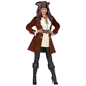 Płaszcze damskie - Widmann 30031 Kostium piratki, zamszowy płaszcz, piratka, impreza tematyczna, karnawał, damski, wielokolorowy, S/M - miniaturka - grafika 1