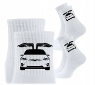 Skarpetki męskie - 3x Skarpetki Urodziny Prezent Skarpety dla kierowcy auta TESLA - miniaturka - grafika 1