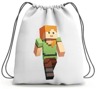 Torby szkolne - PLECAK WOREK MINECRAFT SZKOLNY NA BUTY WF - miniaturka - grafika 1