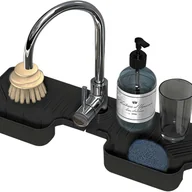 Baterie kuchenne - 2-częściowa mata pod kran kuchenny, osłona przeciwbryzgowa, łapacz rozbryzgów - miniaturka - grafika 1