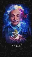 Podkładki pod mysz - PODKŁADKA POD MYSZ Nadruk 22x18cm Albert Einstein E=mc2 Mem Tekst Prezent - miniaturka - grafika 1