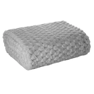 Koc 70 x 160 Flanelowy Design Cindy6 Srebrny - Koce - miniaturka - grafika 2