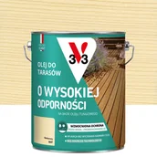 Farby i impregnaty do drewna - Olej do tarasów Bezbarwny mat 4.5 l V33 - miniaturka - grafika 1