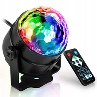 Lampy pozostałe - KULA DYSKOTEKOWA Projektor LED DISCO RGB IMPREZOWY - miniaturka - grafika 1