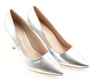 Półbuty damskie Sixth Sens 888-626PU srebrny - Czółenka Półbuty damskie Sixth Sens 888-626PU srebrny - Czółenka - miniaturka - grafika 3