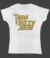 Bluzki damskie - bluzka damska THIN LIZZY - GOLD SPARKLE LOGO-L - miniaturka - grafika 1