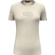 Koszulki i topy damskie - Salewa Pure Box Dryton T-shirt damski, Oatmeal, S - miniaturka - grafika 1