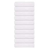 Ręczniki - vidaXL Ręczniki kąpielowe, 10 szt., białe, 100x150 cm, bawełna 100% - miniaturka - grafika 1