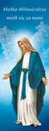 Ikony i obrazy sakralne - Baner religijny Matka Boża Niepokalana "Matko Miłosierdzia módl się .." 75x200cm - miniaturka - grafika 1