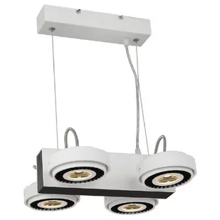 Milagro LAMPA wisząca TECHNO ML3840 metalowa OPRAWA zwis LED 40W reflektorowy biały czarny ML3840 - Lampy sufitowe - miniaturka - grafika 1