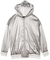Kurtki i płaszcze dla dziewczynek - IKKS JUNIOR Czapka chłopięca Blouson, Dark Silver, 12 Lata - miniaturka - grafika 1