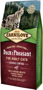 Carnilove Hairball Control Duck&Pheasant 6 kg - Sucha karma dla kotów - miniaturka - grafika 2