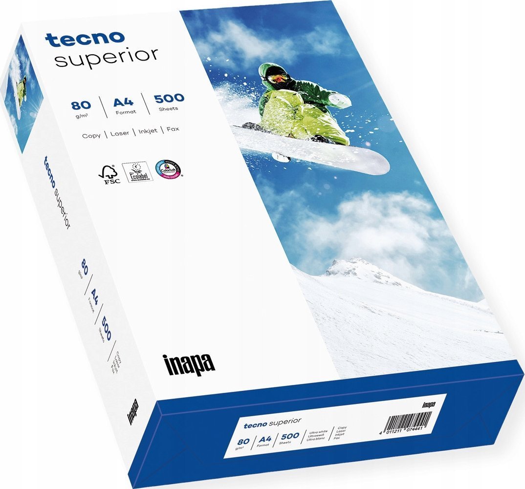 Inapa Papier biznesowy INAPA, tecno Superior, A4, 500 kartek, 80 g