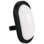 Lampy ogrodowe - Zewnętrzna plafoniera Tryton 4168 Ideus LED 11W 4100K IP65 owalna czarna - miniaturka - grafika 1
